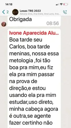 Depoimento de superação de medo da prova
